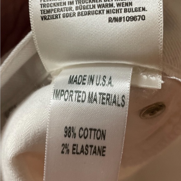 CoH White Distressed Straight Leg Jean - Sz 28 - Picture 4 of 12